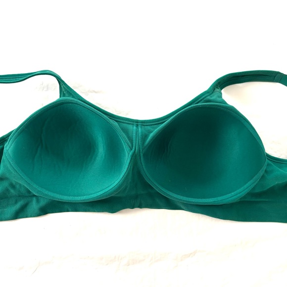 NWOT Underoutfit Teal Green Sports Bra Large Bust Wireless Comfort SZ L - Picture 6 of 11